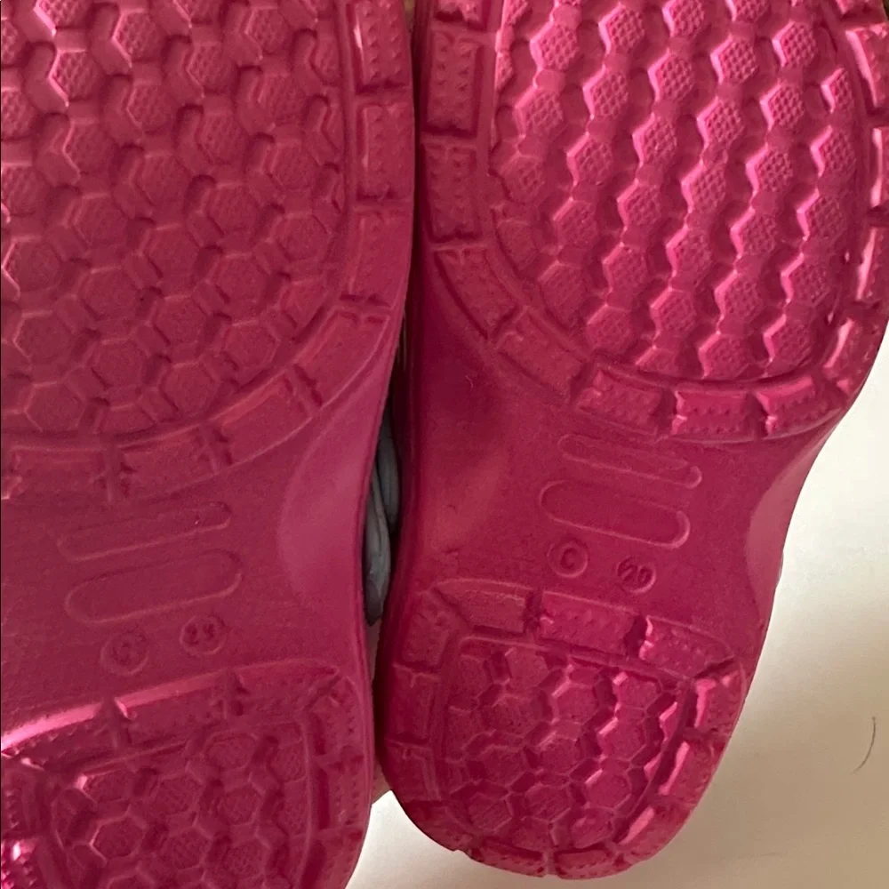 Babe Pink and Blue Unicorn Kids Shoes Sandals Clogs Beach,Pool